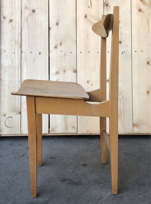 Krzesło PRL krzesło stolarskie Maria Chomentowska