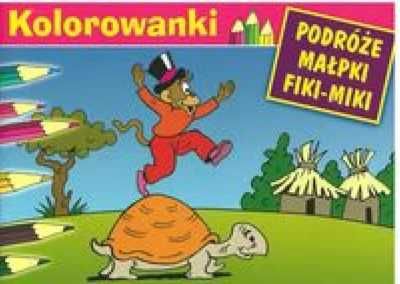 Malowanka - Podróże małpki Fiki - Miki. Żółw G&P