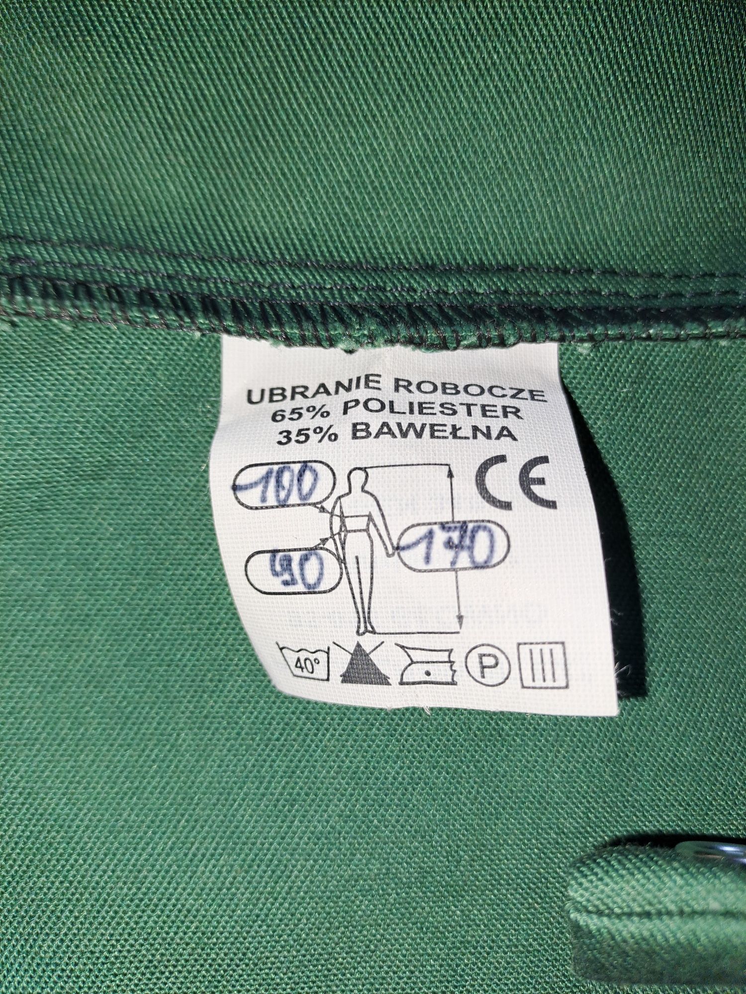 NOWE ubranie robocze zielony wzrost 170 lub 164 cm L bluza cena za szt