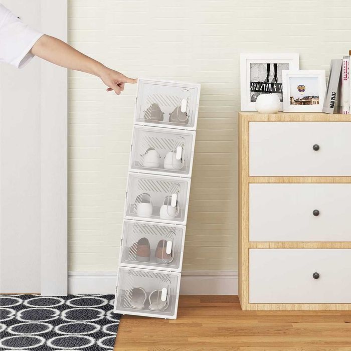 WOLTU Szafka Na Buty Organizer 50 x 75 x 36 cm BIAŁY NrP334