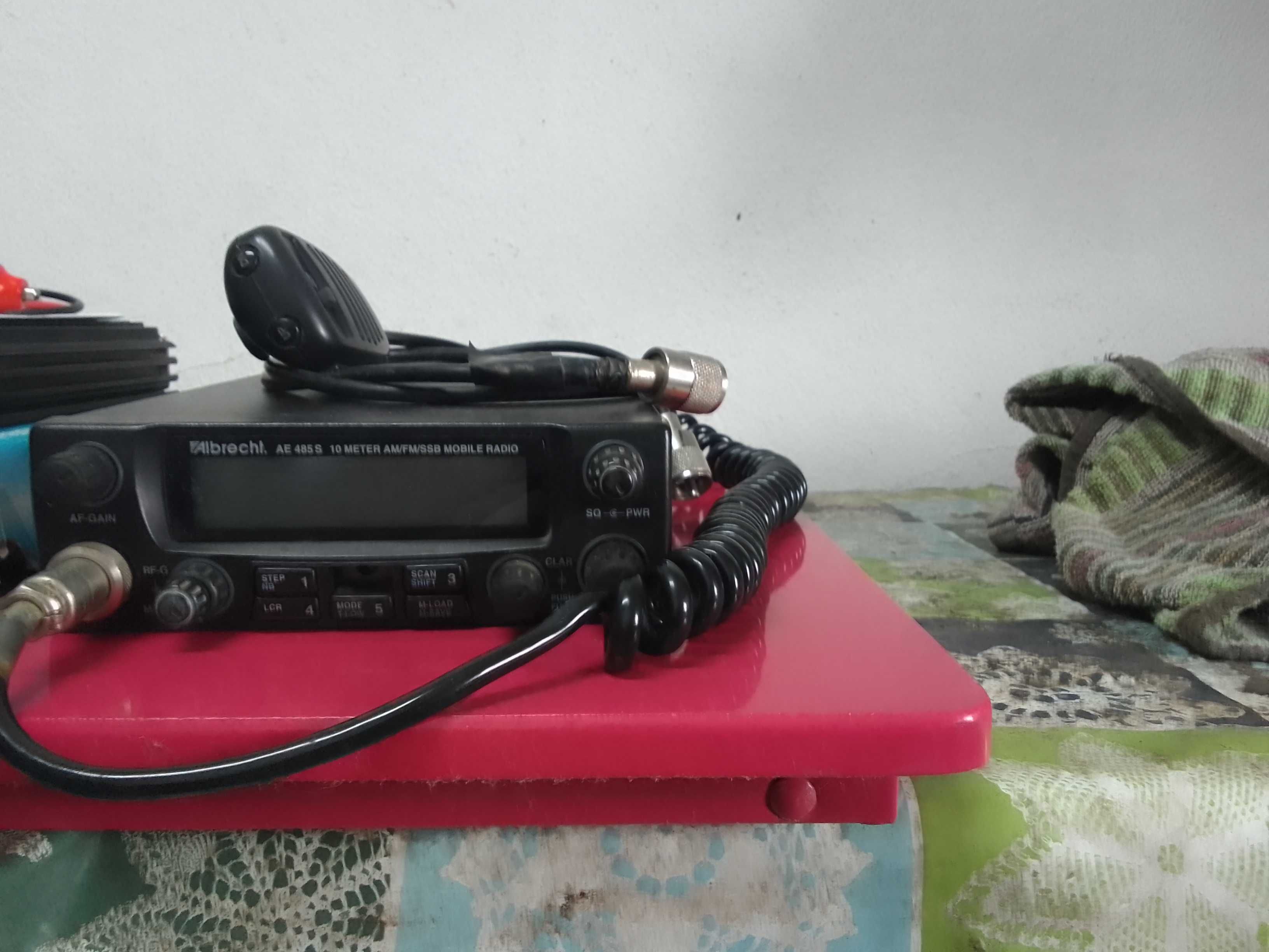 Estação CB radio Albretch, amplif RM300, medidor de estacionárias