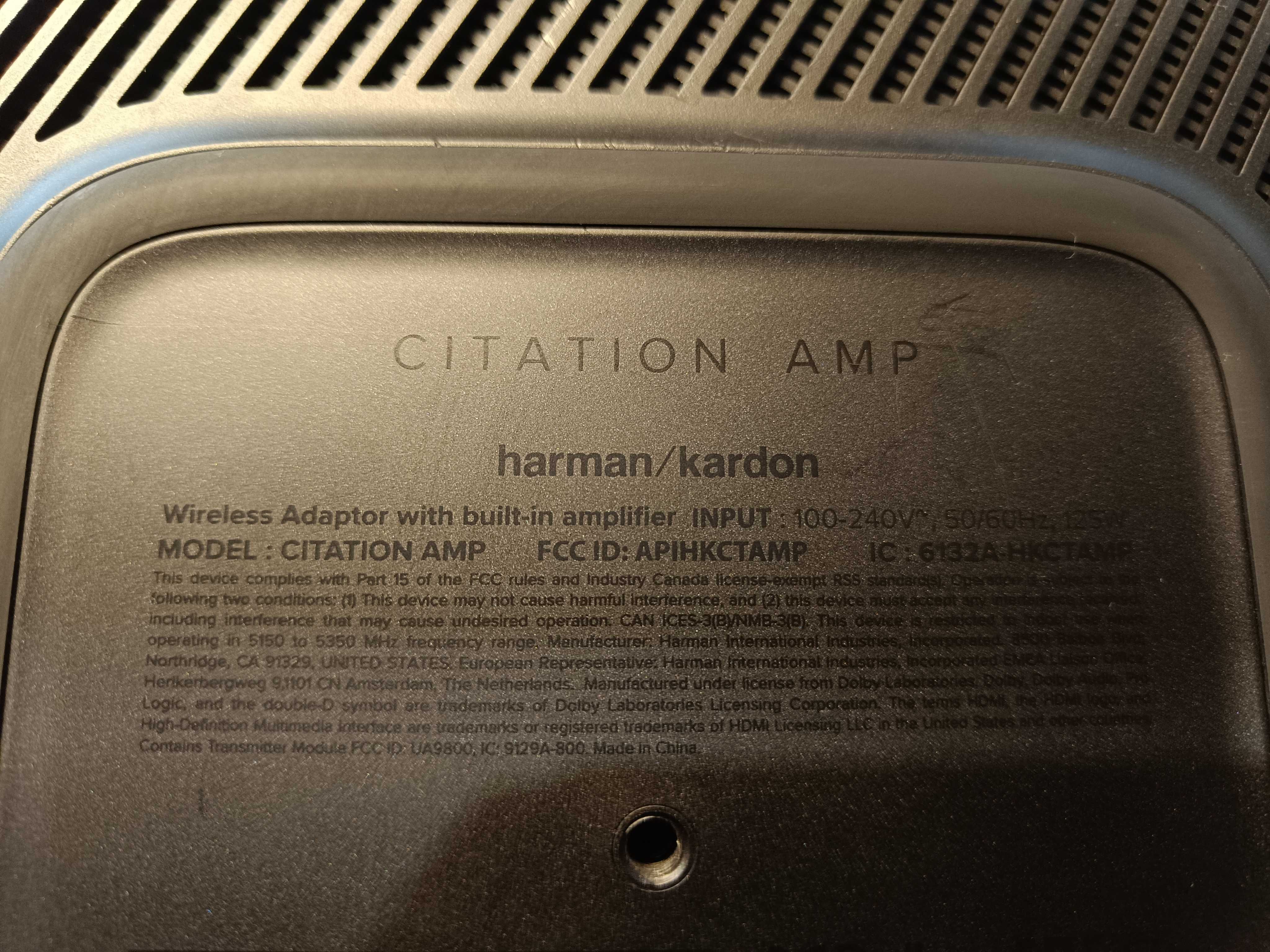 Wzmacniacz HARMAN KARDON Citation AMP | Bluetooth