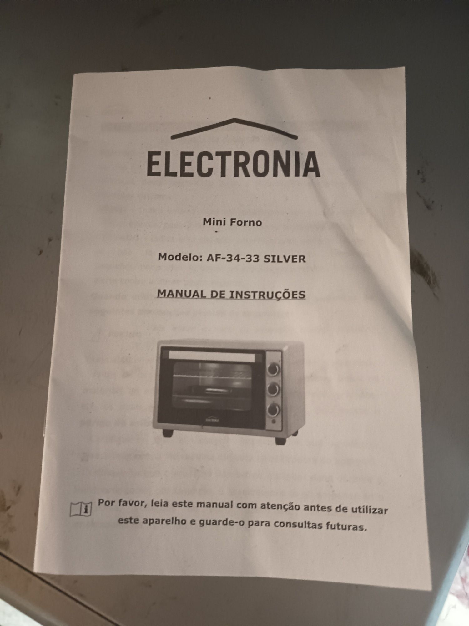 Mini Forno Electronia Silver 34 Litros.