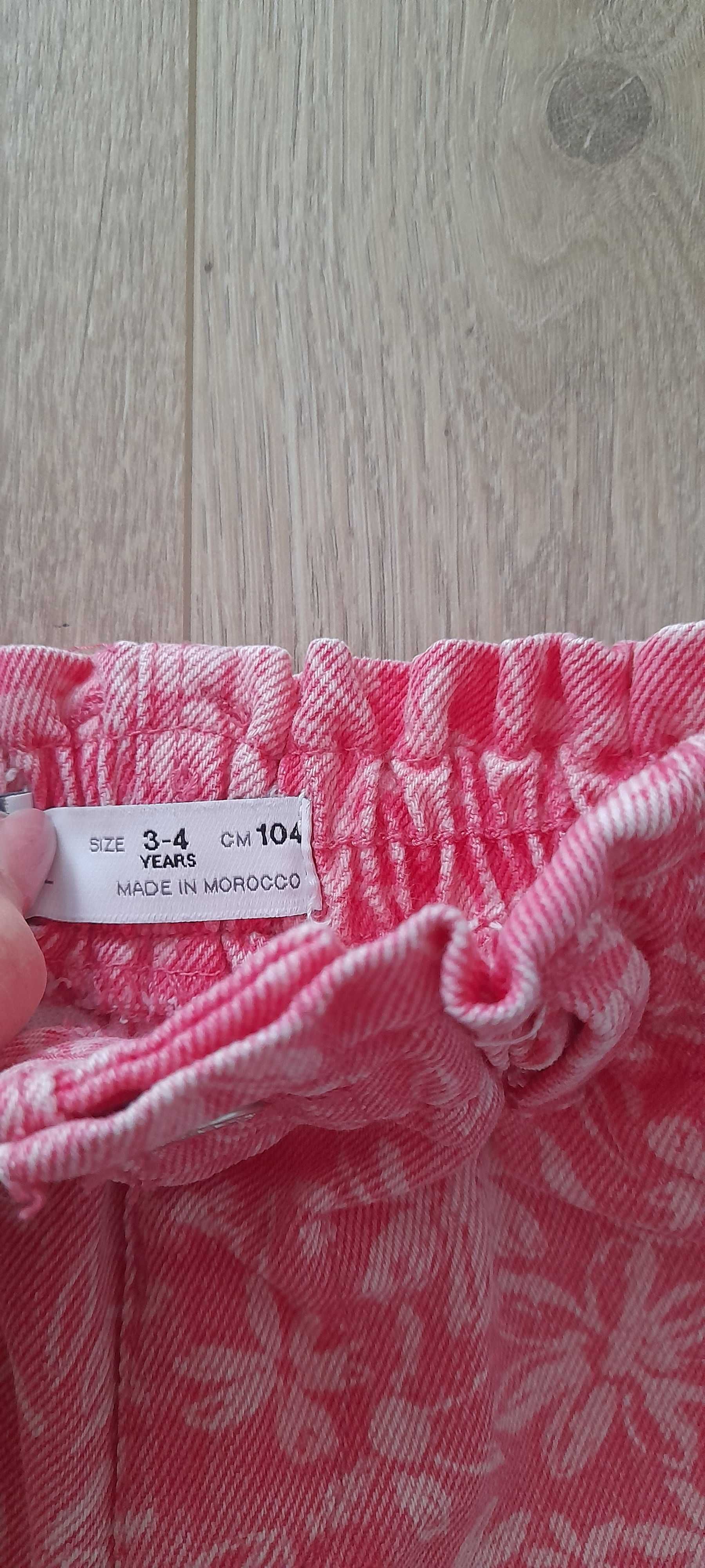 Spodenki dziewczęce jeansowe Zara paperbag