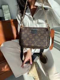 Жіноча сумка жіноча Louis Vuitton Multi Pochette Brown / Black