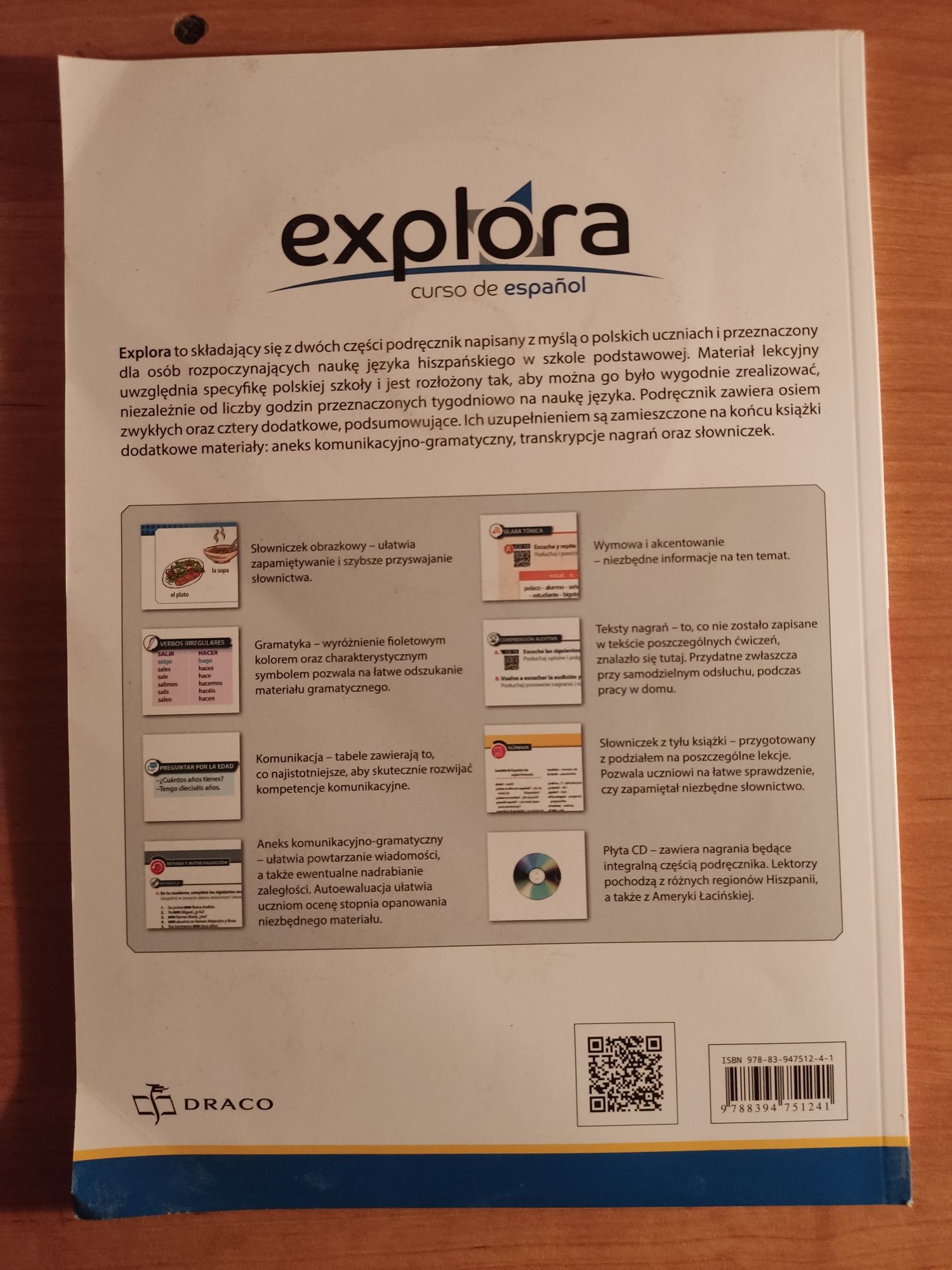 Podręcznik Hiszpański Explorq Cyrse dr espanol Draco
