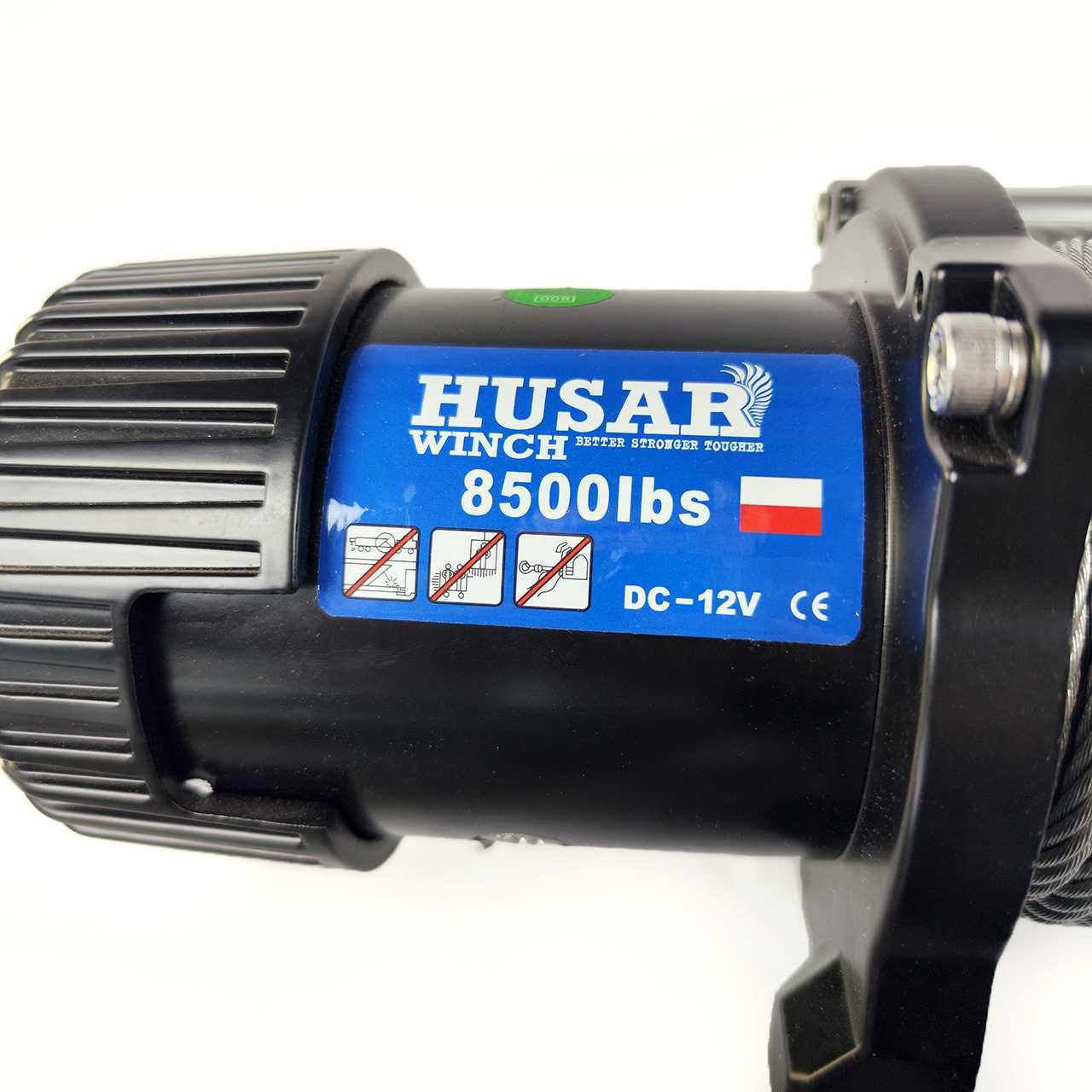 Лебідка електрична 12В 3800кг офф-роуд для автомобілів, Husar Польша