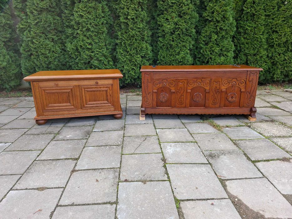 1x skrzynia, 1x komoda na buty