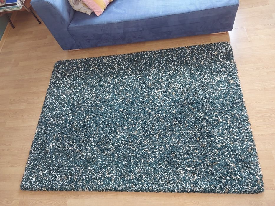 Dywan Vindum IKEA 133cm x 180cm zielony/beż