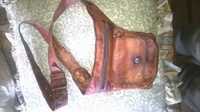 Bolsa de Cintura/Ombro Cabedal Vintage