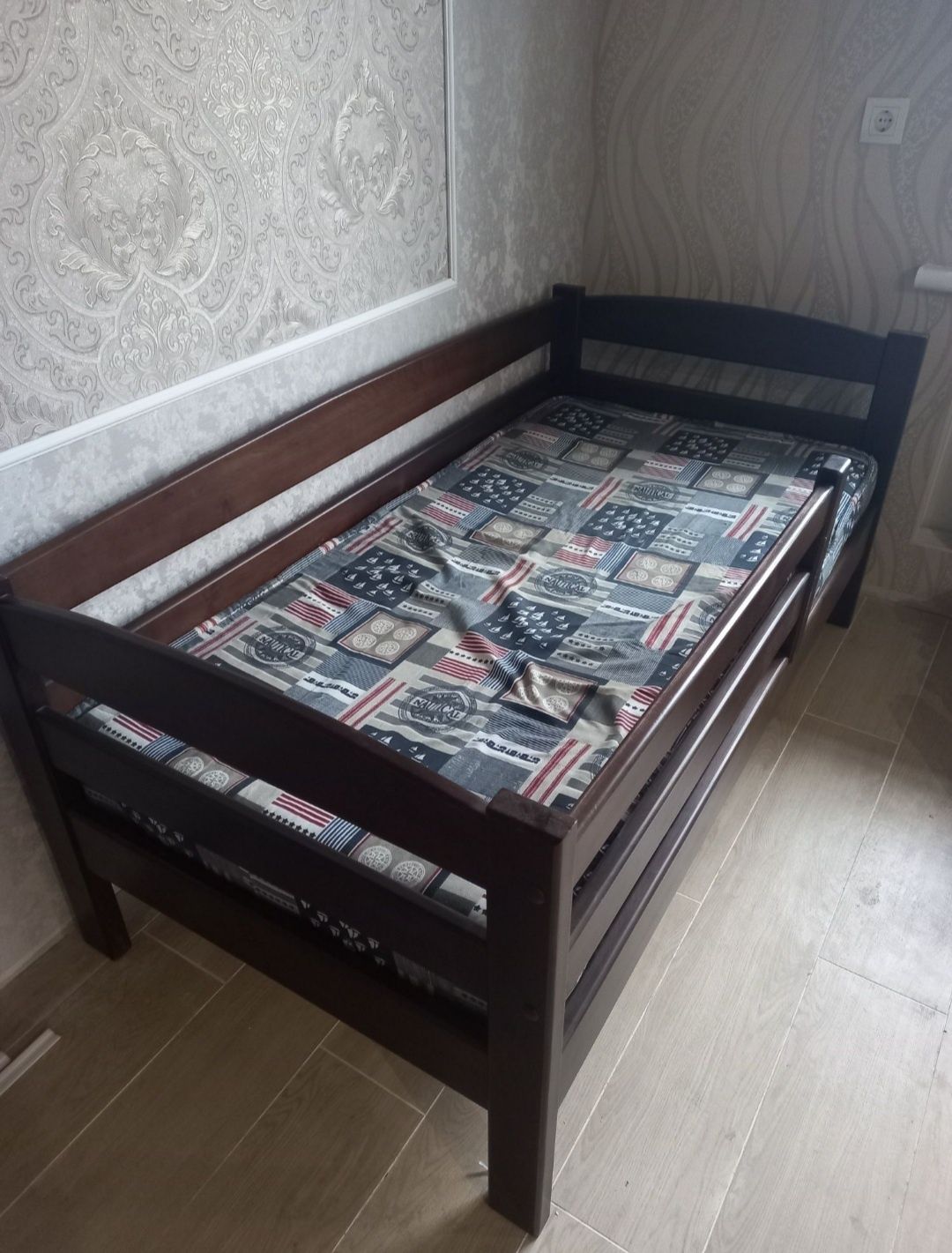 Ліжко з вільхи+матрац