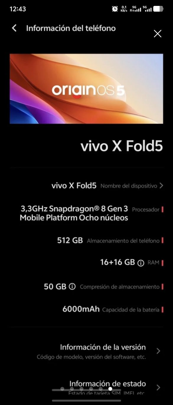 Vivo X5 fold Green