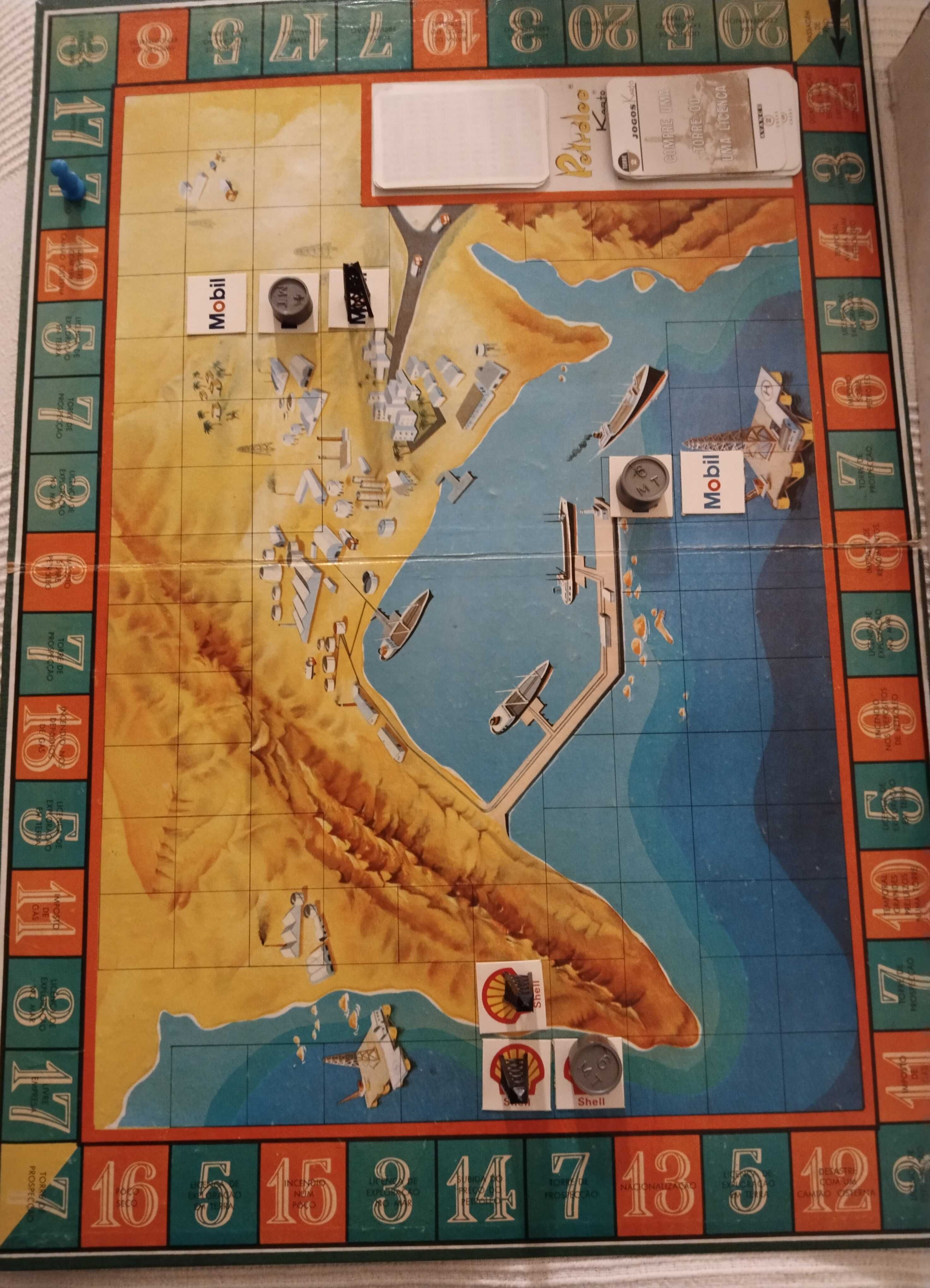 Jogo de Tabuleiro "Petróleo" • Anos 80 • Karto