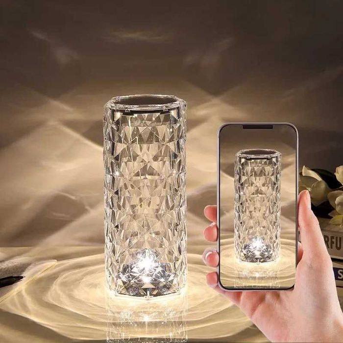 Lampka LED - Diamentowa na USB / Projektor LED / 3 Tryby Świecenia