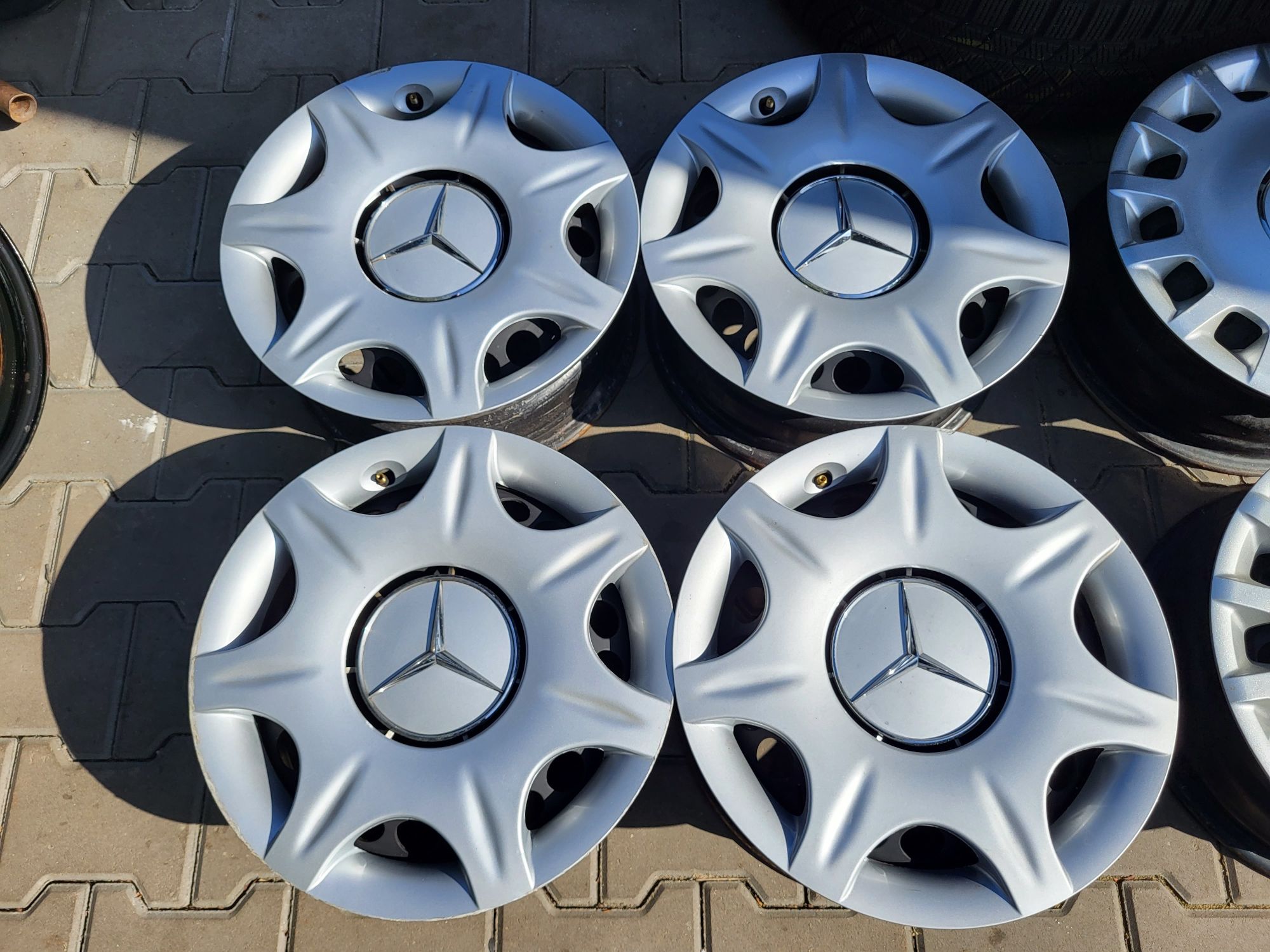 Felgi stalowe + kołpaki 15" 5x112 ET31 Mercedes-Benz C Klasa W203 !