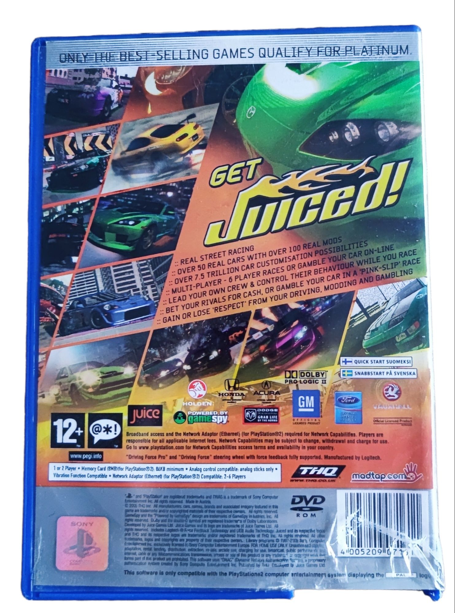 Pudełko Juiced PlayStation 2 (PS2)