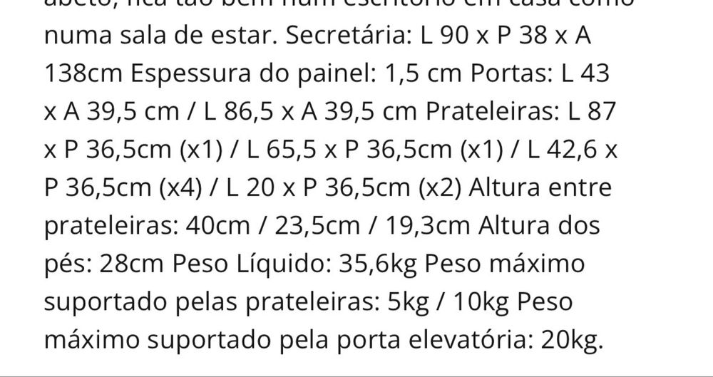 Escrivaninha nova