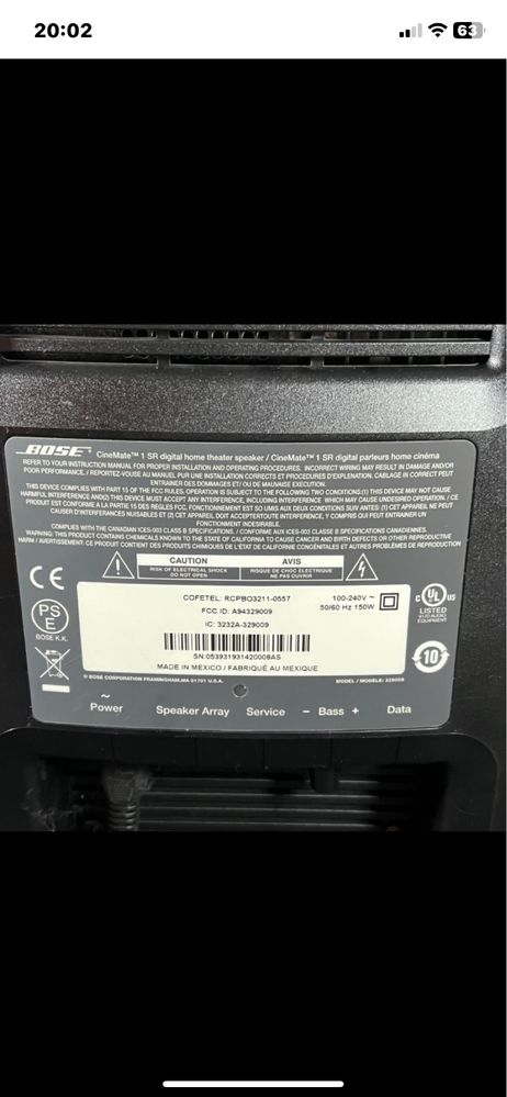 Домашній кінотеатр Bose 1sr