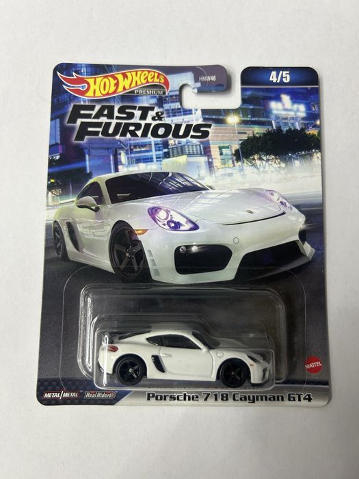 Hot Wheels HotWheels Premium Porsche Cayman 718 GT4 Fast Furious