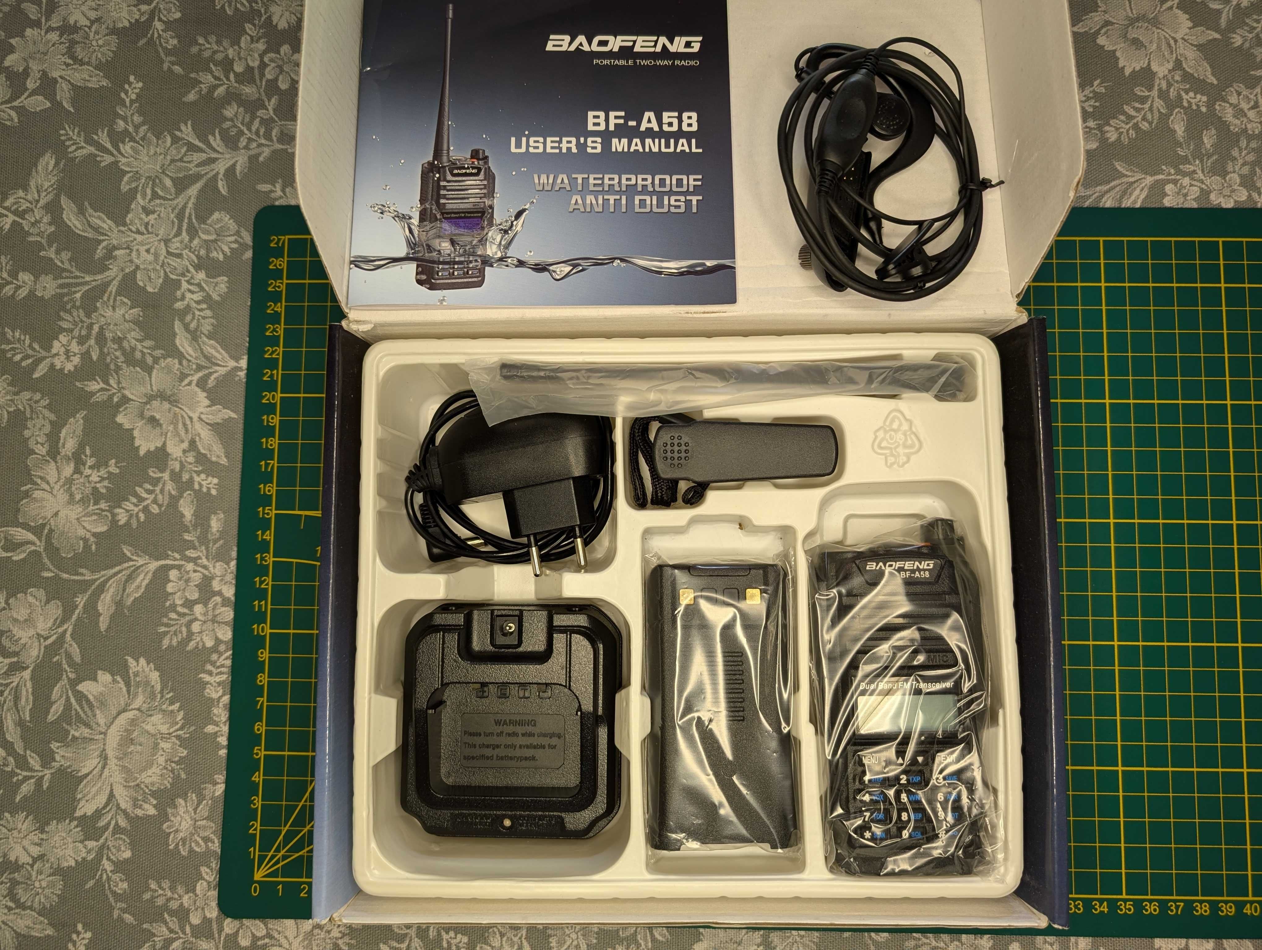 Zestaw2x radio Baofeng UV9R PLUS + BF-A58 krótkofalówka, walkie talkie