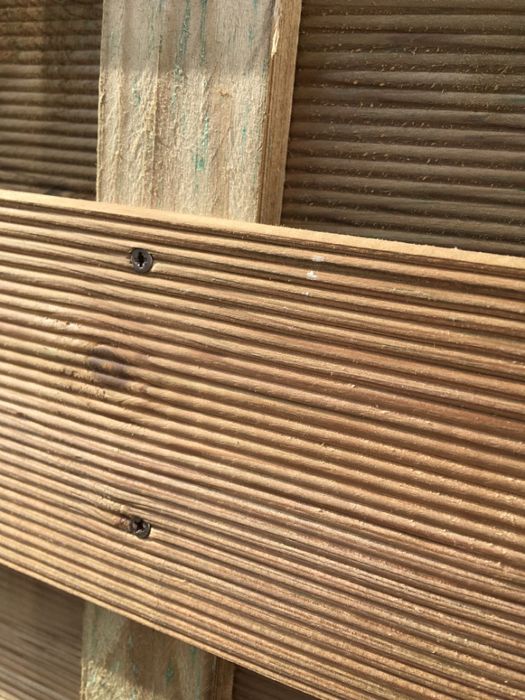 Pergole Płot Prosty z Kratką Wersja LUX03 Na Wkręty Najlepsza Jakość