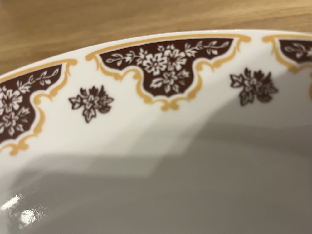 Głębokie porcelanowe talerze Włocławek Vintage