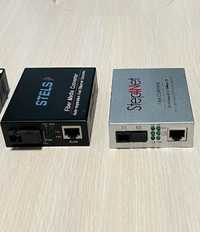 Медіаконвертери 2 шт. STELS-МС100-В5320В-SC та  Step4Net 10/100Base-TX