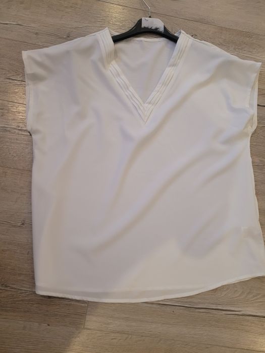 Bluzka biała krótki rękaw