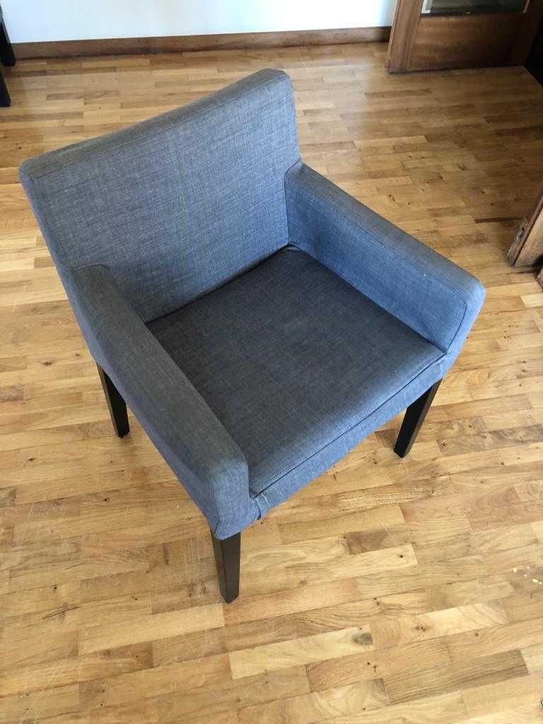 2 x cadeiras [duas], cinzento, usado