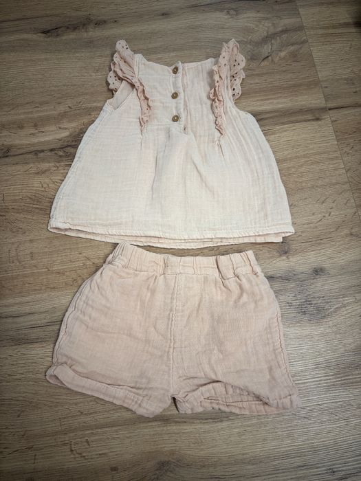 bawełniany komplet w stylu boho dwuczęściowy dla dziewiczych roz 68