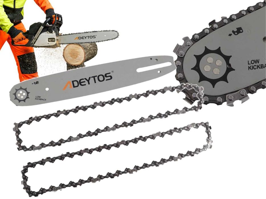 Prowadnica do piły 14" 2 łańcuchy 3/8 41cm 52ZP 26ZT Piła Spalinowa