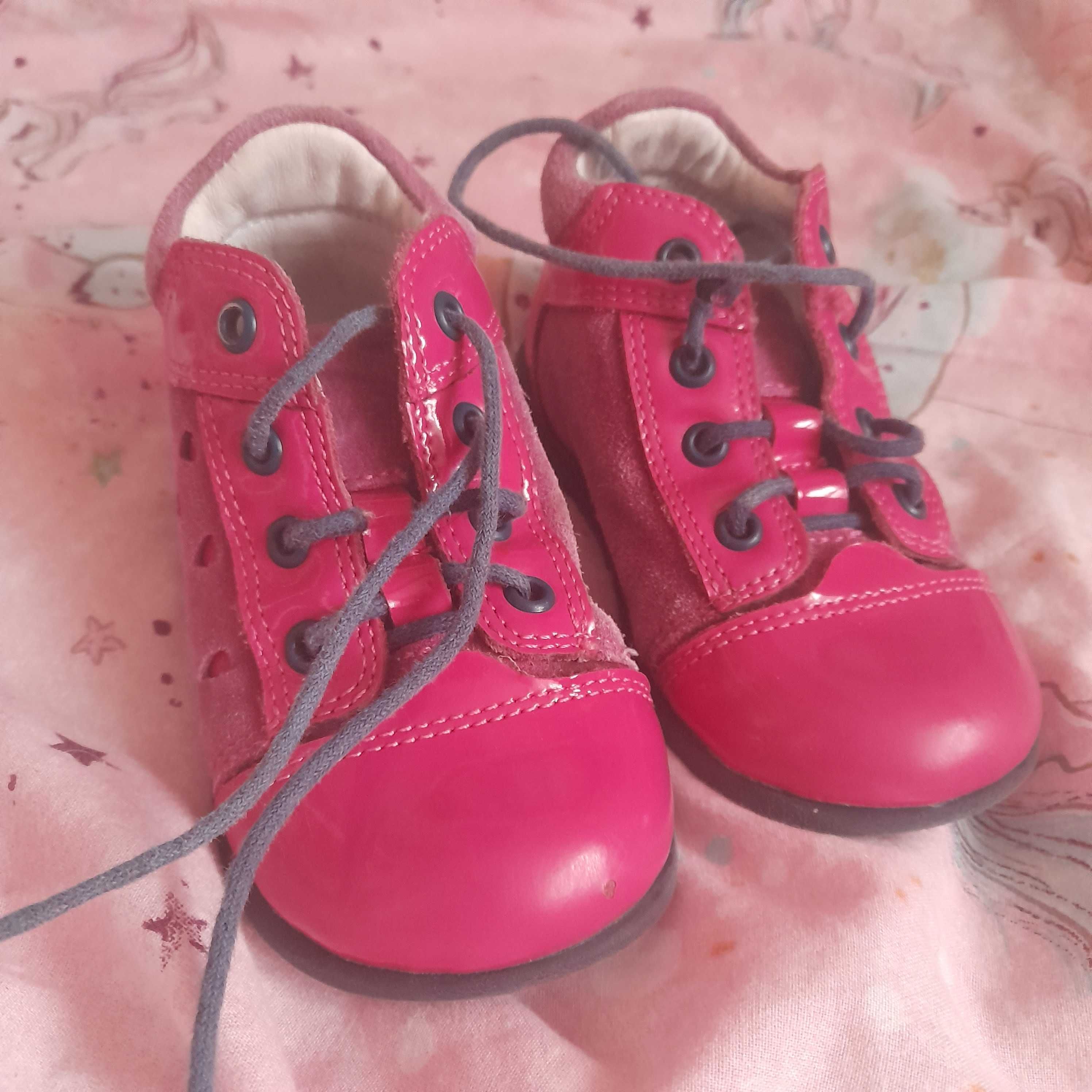 Buciki Emel roz. 23 buty różowe dziewczynka