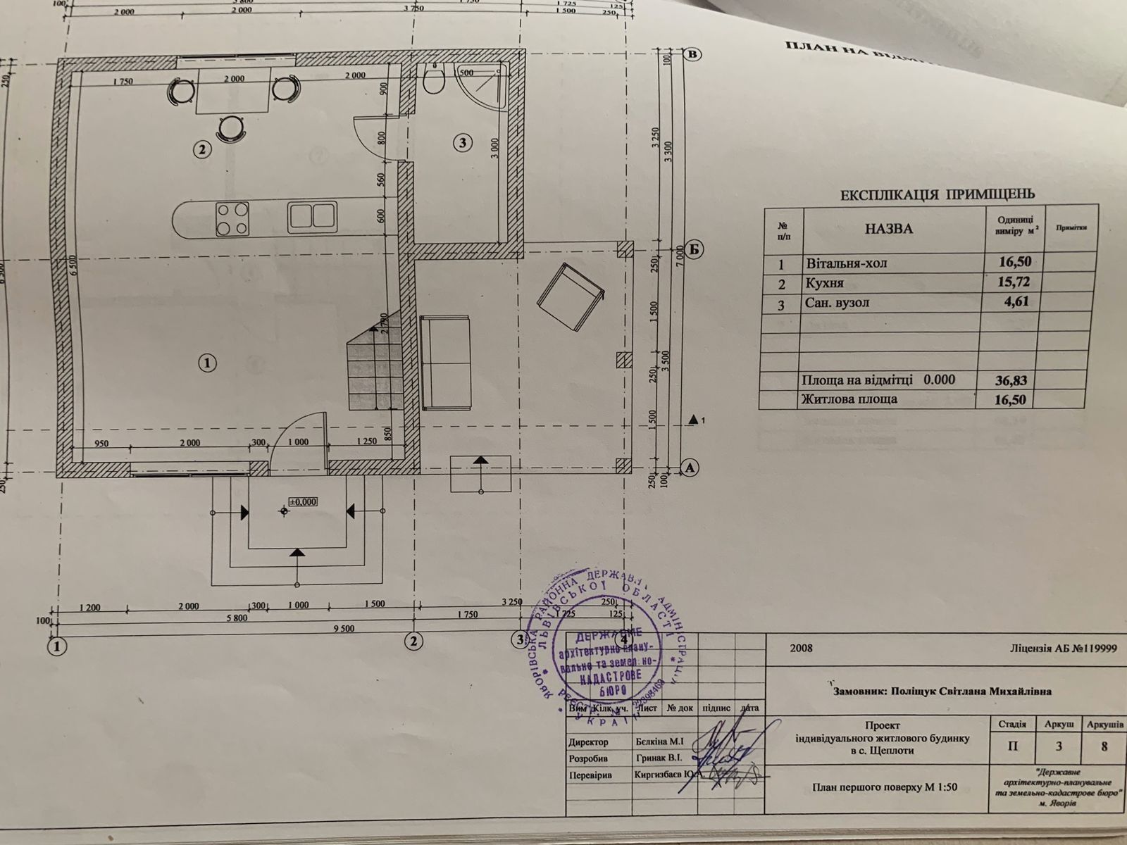 Земельна ділянка під забудову з проектом будинку