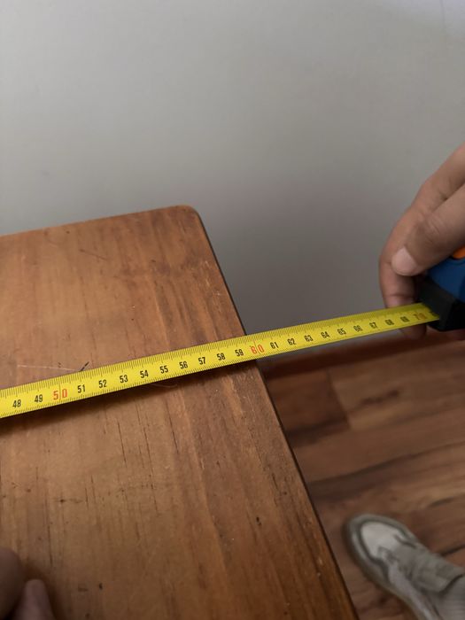 2 Mesas de madeira maciça – 60x70x80 cm