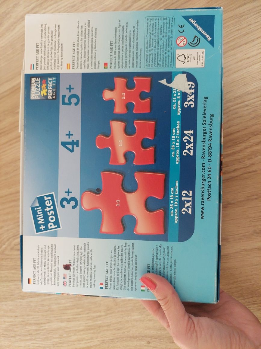 Puzzle Ravensburger 3x49-1 Kraina Lodu 5+