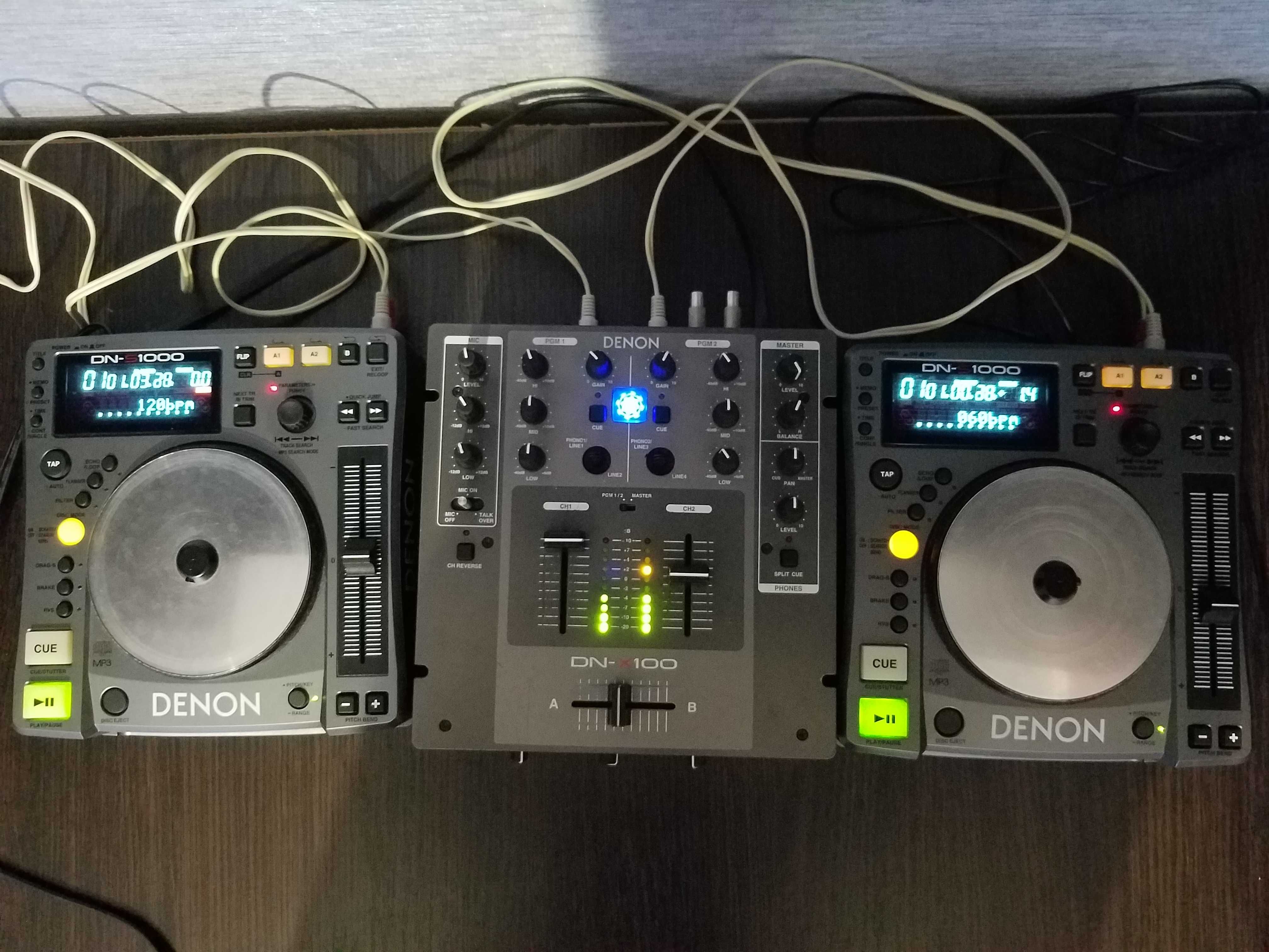 DJ-комплект Denon - 2 програвачі та мікшер