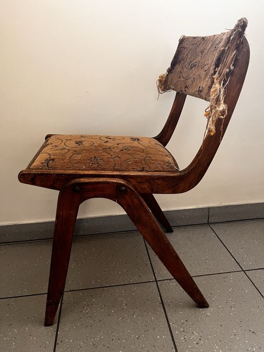 Prl Krzesło Bumerang Gościcińska Fabryka Mebli lata 60 vintage