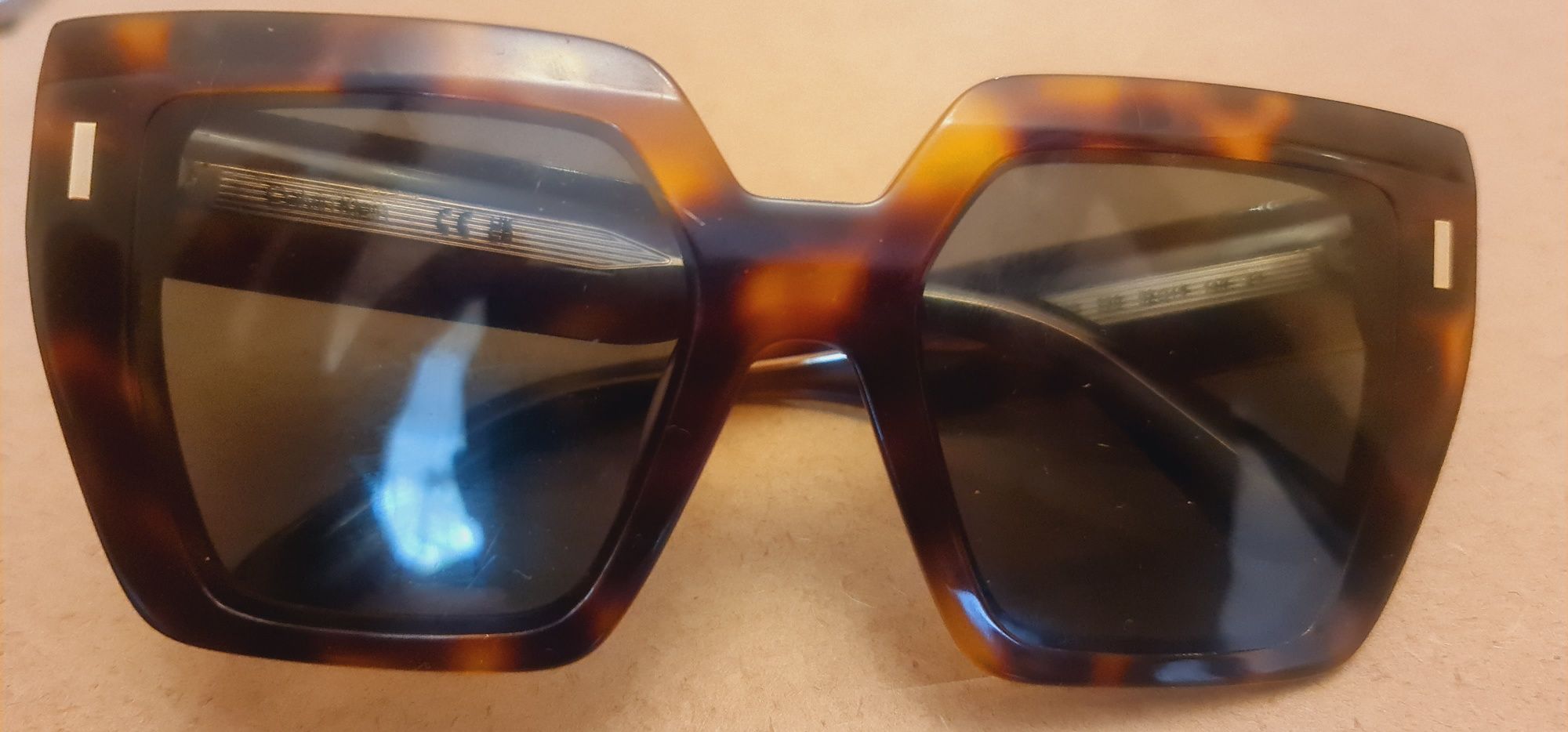 Okulary przeciwsłoneczne CK23502S Brązowe damskie Calvin Klein orginał