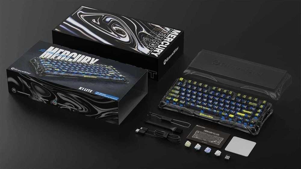 Клавіатура бездротова GRAVASTAR Mercury K1 Lite/Sakura Special Edition