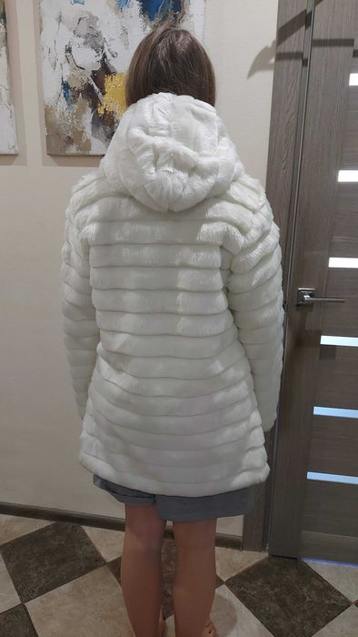 Весільна шубка айворі XS- S р