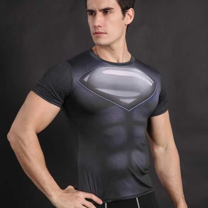 Koszulka Termoaktywna Superhero DC SUPERMAN NA SIŁOWNIE Rozmiar XL