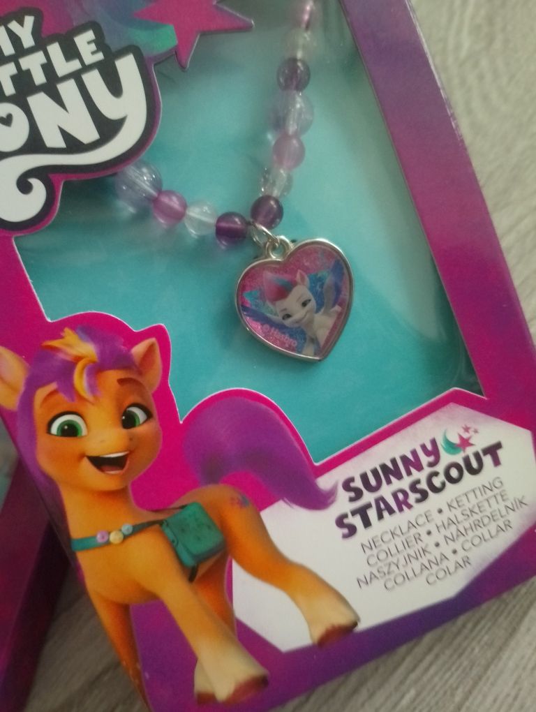 Śliczny komplet biżuterii My little Pony