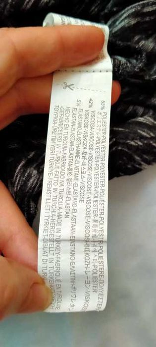 Czarna melanż sukienka Bershka S stan bardzo dobry