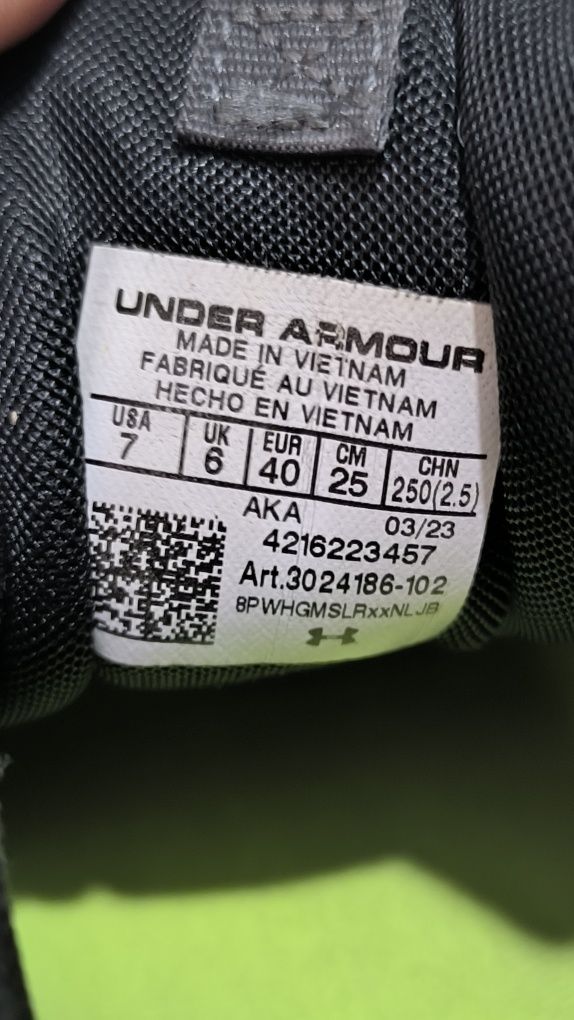 Кросівки Under Armour Charged Bandit, 40 р., 25-25,5 см