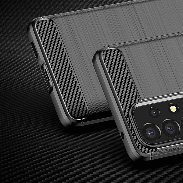 Carbon Case elastyczne etui pokrowiec Samsung Galaxy A53/5G czarny