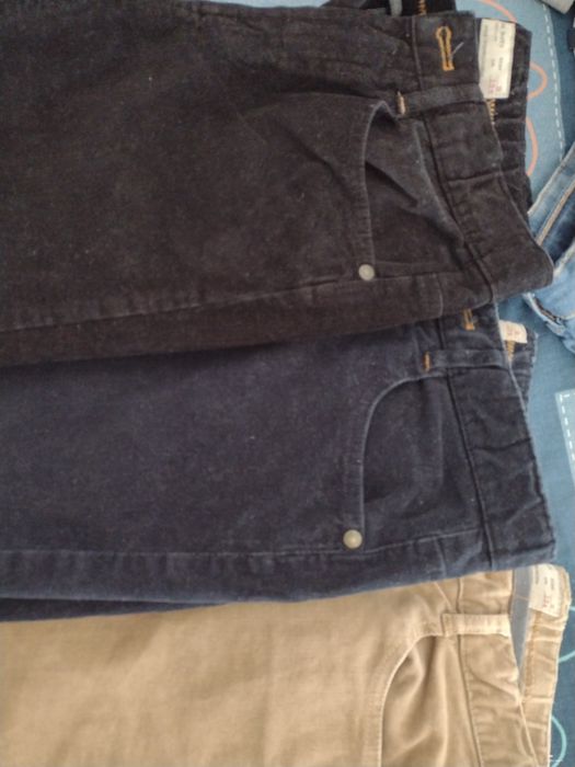 Calças de bombazine