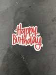 Happy Birthday topper varias unidades
