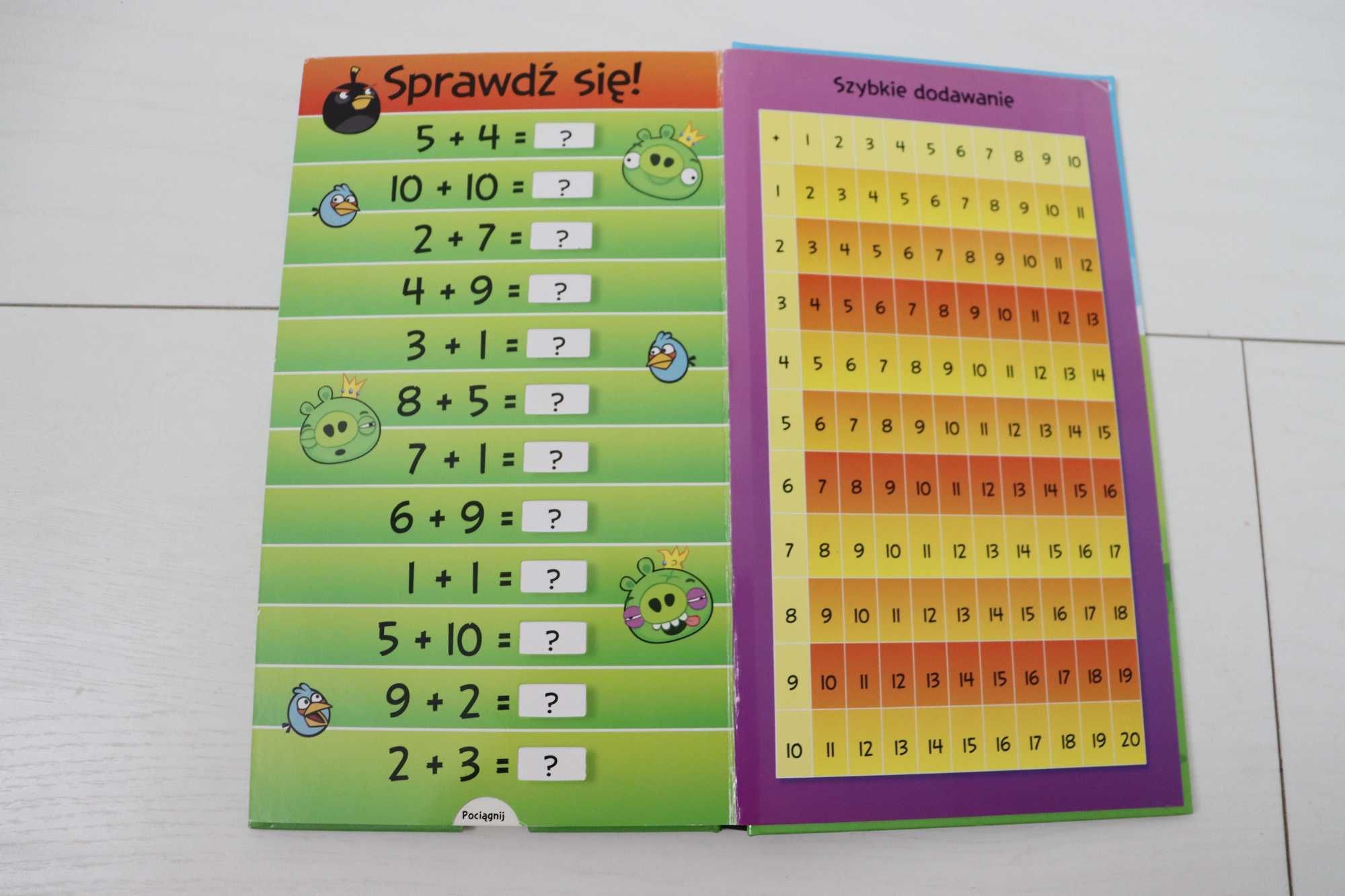Angry Birds Dodawanie z bombą MATEMATYKA stan BDB
