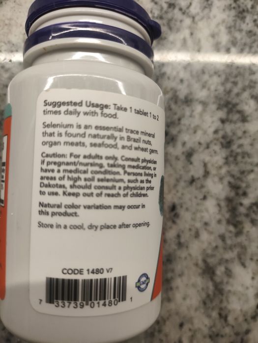 Selen Now Foods Długa data