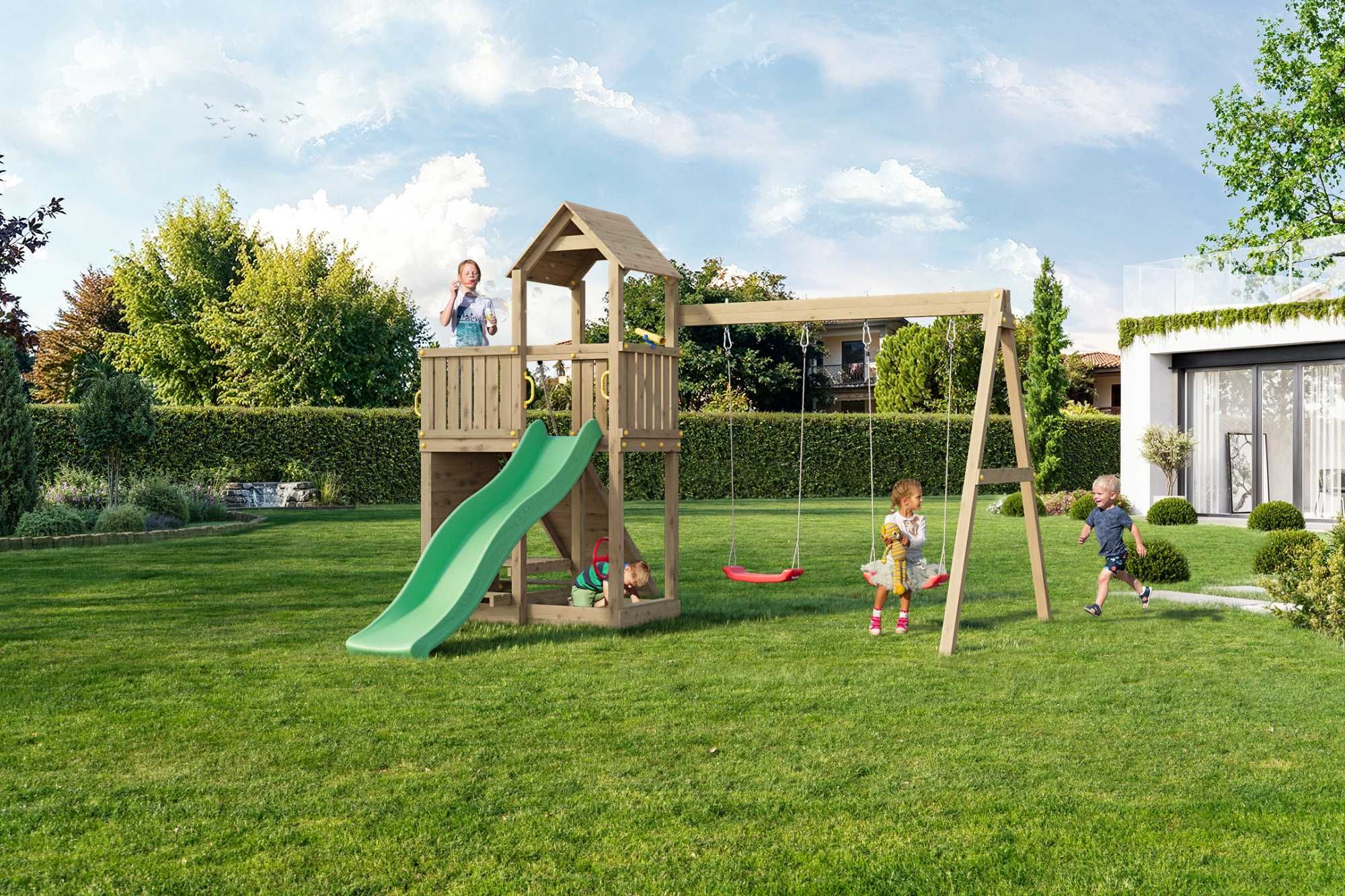 Domek dla dzieci, Plac zabaw, Huśtawka, DARMOWA DOSTAWA 2-3 dni, atest